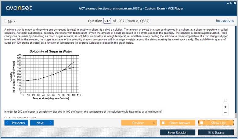 ACT Test Premium VCE Screenshot #3